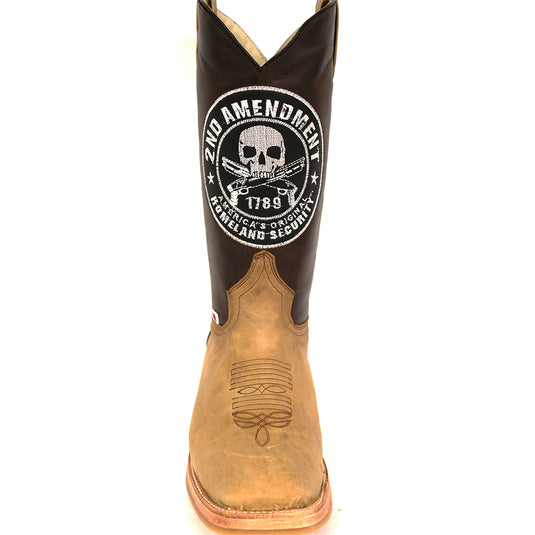 1200 - RockinLeather Men's * 2nd Amendment * Western Boot