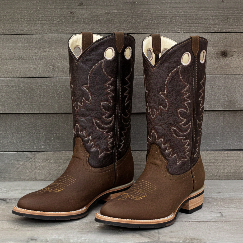 1116 - RockinLeather Men's Round Toe Crazy Flotter Western Boot