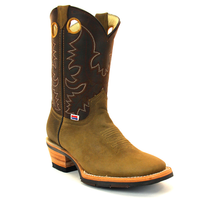 2177 - RockinLeather Women's Crazy Horse Square Toe Western Boot