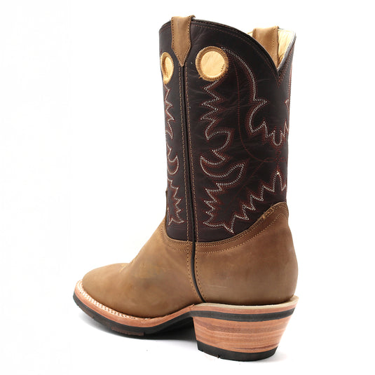 2177 - RockinLeather Women's Crazy Horse Square Toe Western Boot