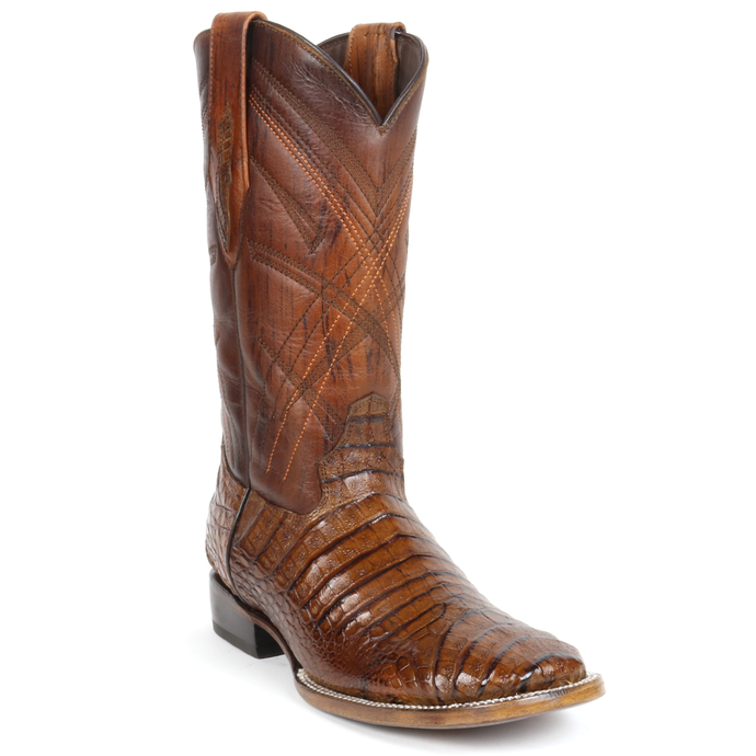 8008 - RockinLeather Men's Sidney Caiman Square Toe Western Boot