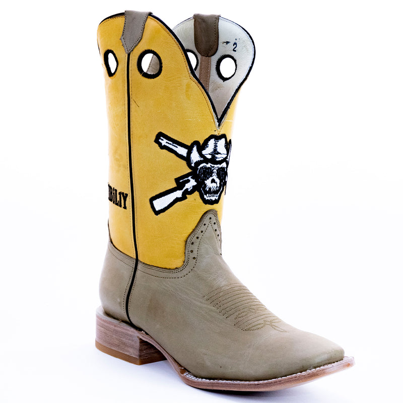 Load image into Gallery viewer, OUT8000 - RockinLeather Men&#39;s Outlaw &quot;Yellow&quot; Western Boot
