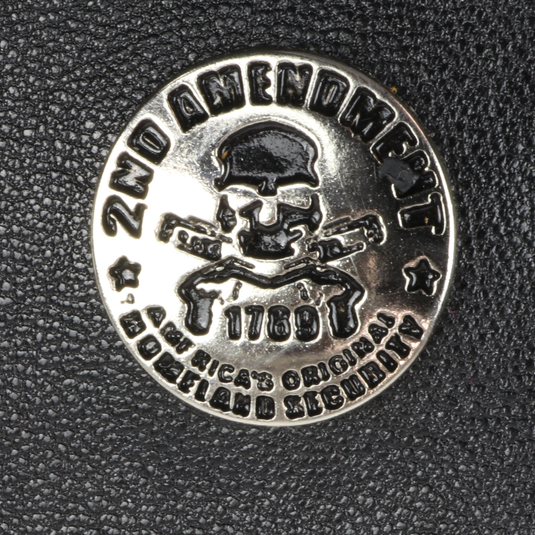W135 - RockinLeather Black 2nd Amendment Concho Rodeo Wallet