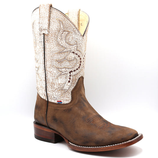 2573 - RockinLeather Women's Crazy Trigo Square Toe Western Boot