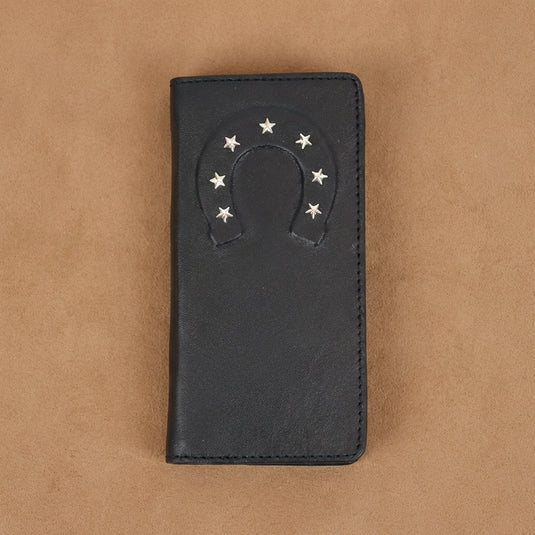 W125 - RockinLeather Rodeo Wallet w/ Raised Horseshoe