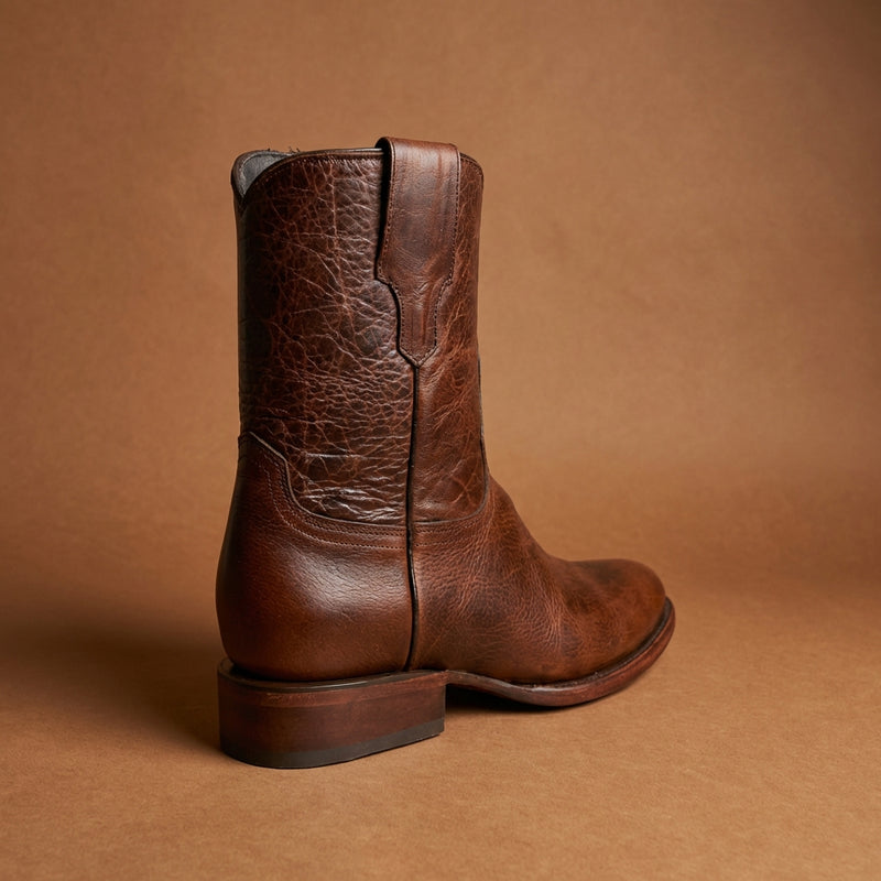 Load image into Gallery viewer, 8032 - RockinLeather Men's Brown Zip Up Cowhide Western Boots
