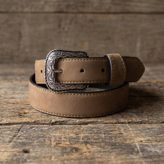 B1032 - RockinLeather Children's Distressed Brown Leather Belt