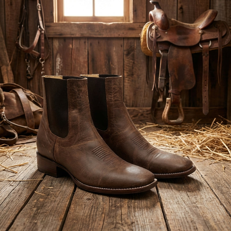 Load image into Gallery viewer, 1251 - RockinLeather Men's Sierra Scotch Goat Chelsea Boot
