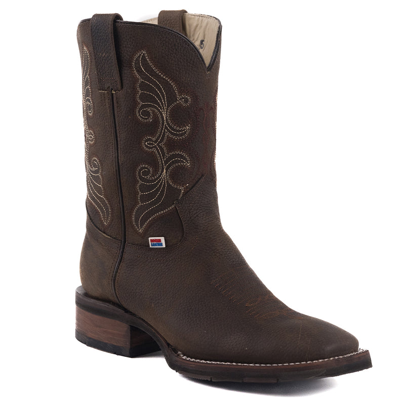 Load image into Gallery viewer, 1122 - RockinLeather Men&#39;s Distressed Brown Square Toe Western Boot
