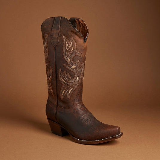 2820 - RockinLeather Women's Mad Dog Cowhide Snip Toe Western Boot