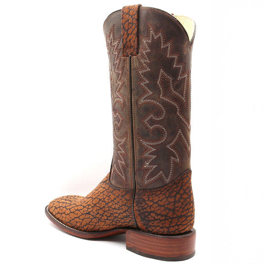 1180 - RockinLeather Men's Bull Shoulder Square Toe Western Boot