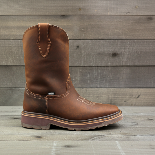 9003 - RockinLeather Men's Crazy Horse Square Toe Work Boot