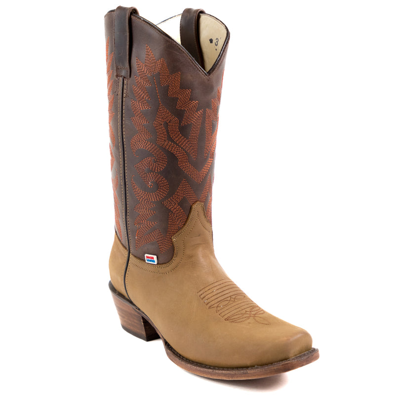 Load image into Gallery viewer, 1205 - RockinLeather Men&#39;s Crazy Horse Narrow Square Toe Western Boot
