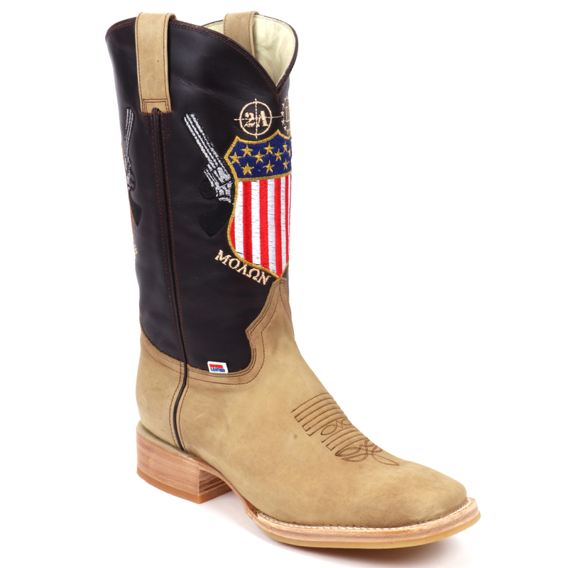 Load image into Gallery viewer, 1207 - RockinLeather Men&#39;s Molon Labe Western Boot
