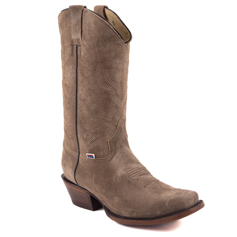 Load image into Gallery viewer, 1227 - RockinLeather Men&#39;s Tan Roughout Narrow Square Toe Western Boot
