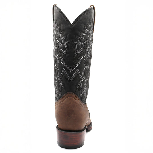 1228 - RockinLeather Men's Round Toe Gaucho Brown Western Boot