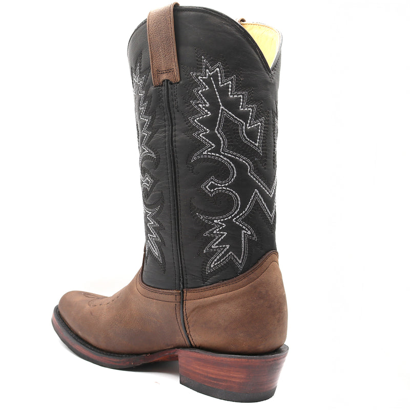 Load image into Gallery viewer, 1228 - RockinLeather Men&#39;s Round Toe Gaucho Brown Western Boot
