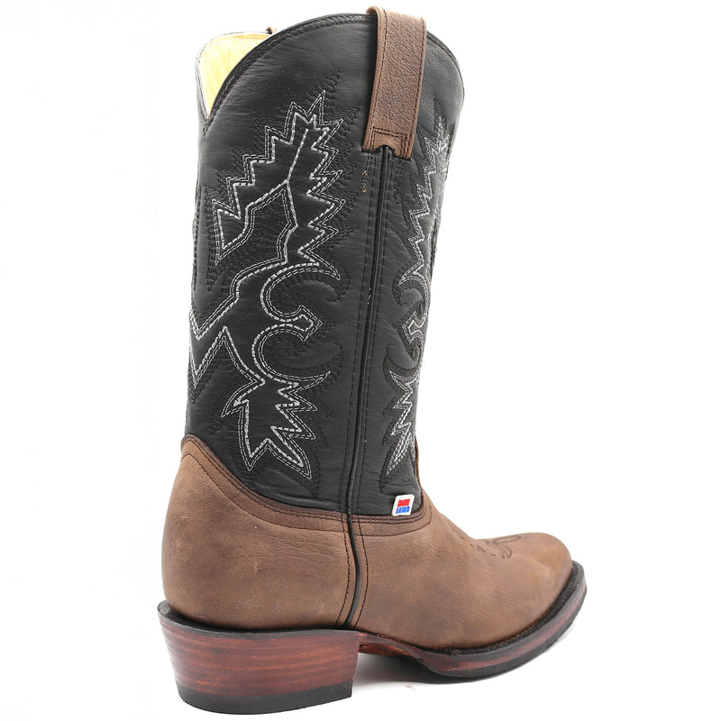 Load image into Gallery viewer, 1228 - RockinLeather Men&#39;s Round Toe Gaucho Brown Western Boot
