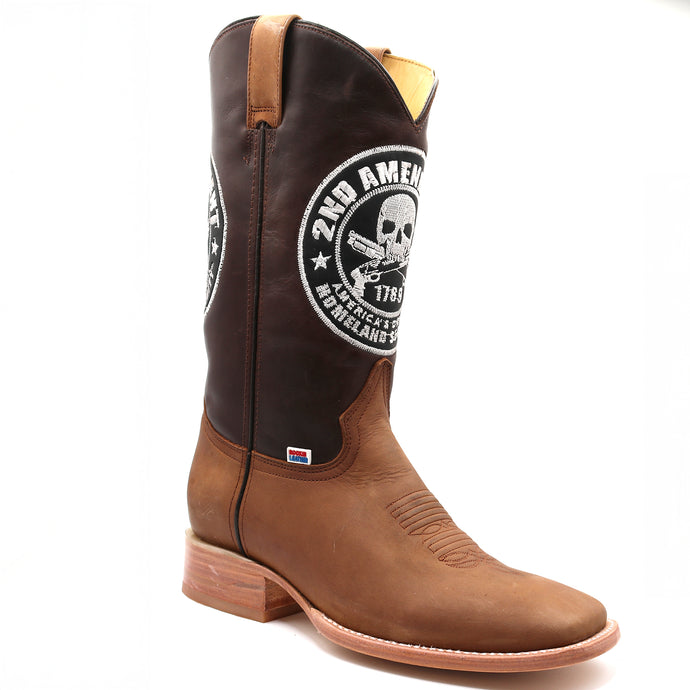 1255 - RockinLeather Men's * 2nd Amendment * Western Boot