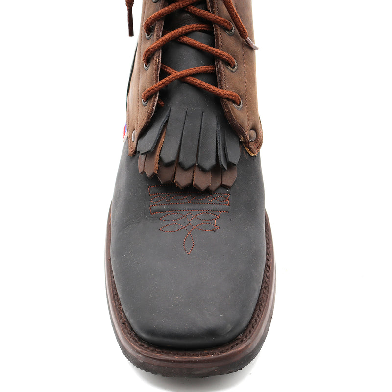 Load image into Gallery viewer, 1258 - RockinLeather Men&#39;s Square Toe Lace Up Packer Western Boot
