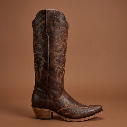 8300 - RockinLeather Women's Hand Painted Snip Toe Boot