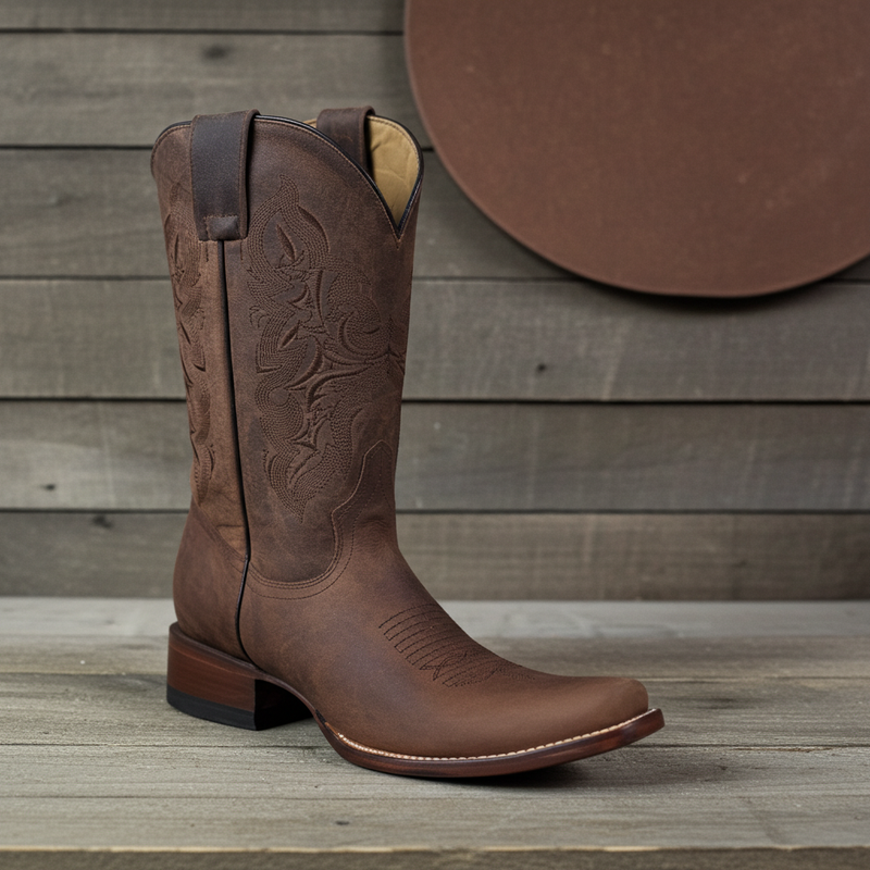 Load image into Gallery viewer, 1808 - RockinLeather Men&#39;s Oiled Mad Dog Cowhide Western Boot
