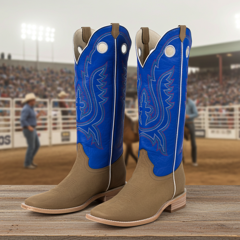 Load image into Gallery viewer, 1106 - RockinLeather Men&#39;s Buckaroo Blue Shaft Western Boot
