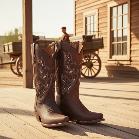 2820 - RockinLeather Women's Mad Dog Cowhide Snip Toe Western Boot