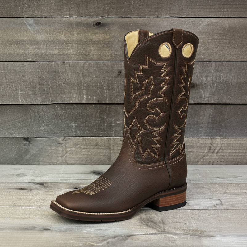 Load image into Gallery viewer, 1131 - RockinLeather Men&#39;s Square Toe Crazy Flotter Brown Western Boot

