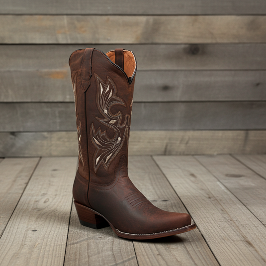 2820 - RockinLeather Women's Mad Dog Cowhide Snip Toe Western Boot