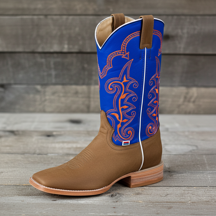 1178 - RockinLeather Men's Crazy Horse w/Blue Upper Western Boot
