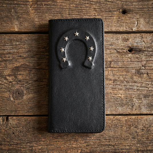 W125 - RockinLeather Rodeo Wallet w/ Raised Horseshoe