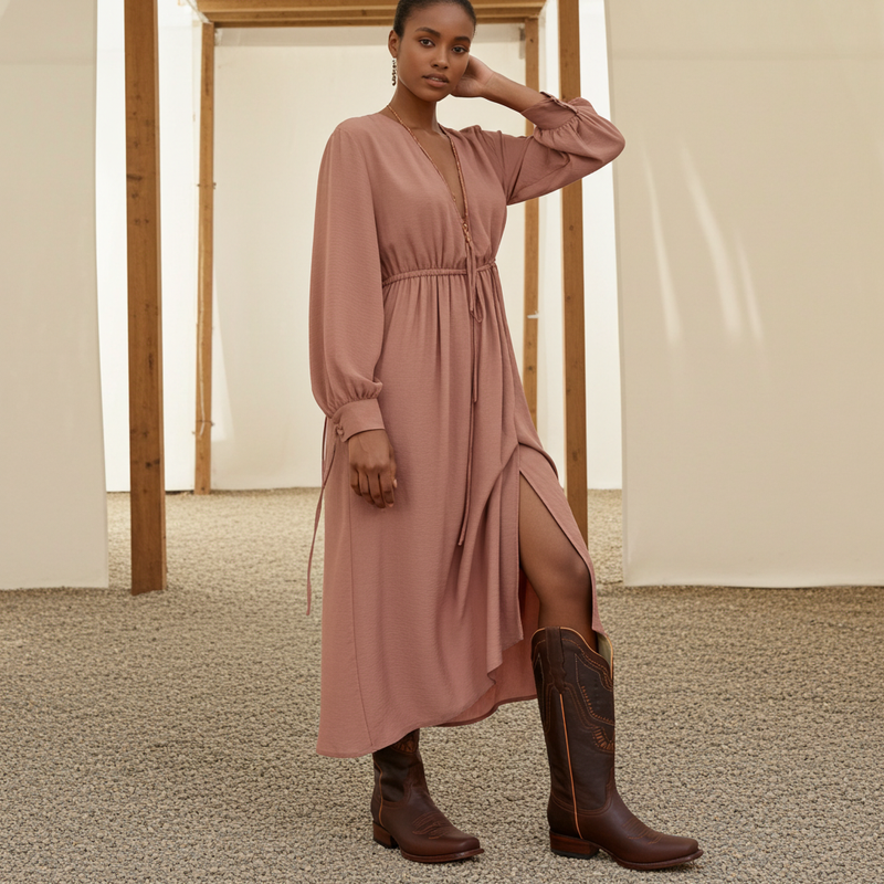 Load image into Gallery viewer, 2801 - RockinLeather Women&#39;s Espresso Shedron Western Boot
