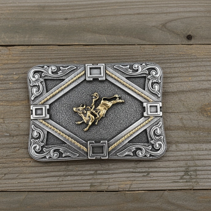 RLB009 - RockinLeather Bull Rider Belt Buckle