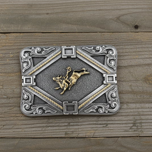 RLB009 - RockinLeather Bull Rider Belt Buckle