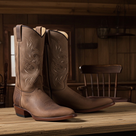 1802 - RockinLeather Men's Mad Dog Cowhide Western Boot With Pointed Toe