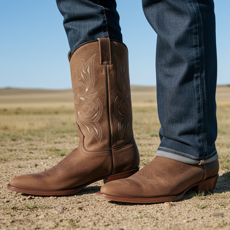 Load image into Gallery viewer, 1802 - RockinLeather Men&#39;s Mad Dog Cowhide Western Boot With Pointed Toe
