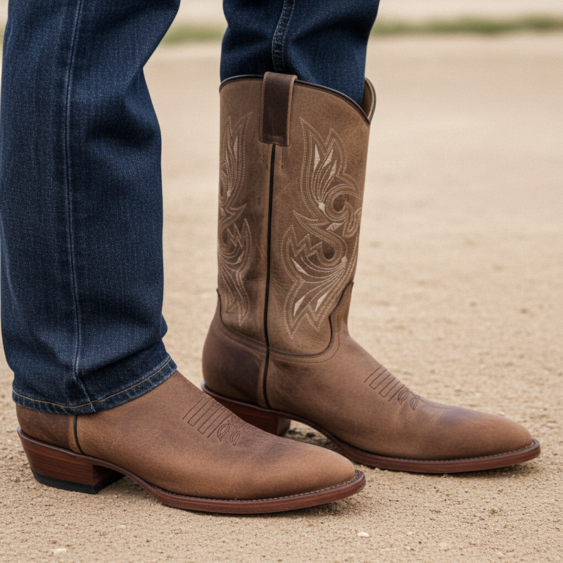 Load image into Gallery viewer, 1802 - RockinLeather Men&#39;s Mad Dog Cowhide Western Boot With Pointed Toe
