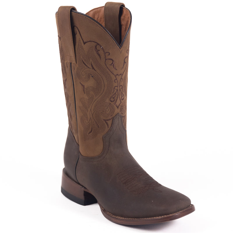 Load image into Gallery viewer, 1805 - RockinLeather Men&#39;s Crazy Choco Cowhide Western Boot
