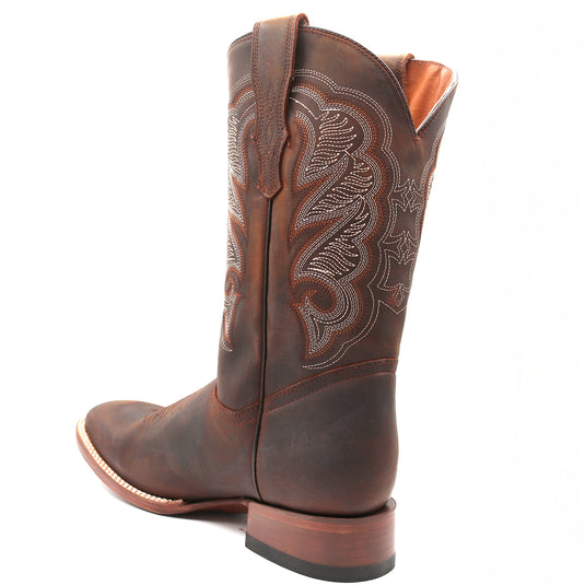 1806 - RockinLeather Men's Mad Dog Cowhide Western Boot With Square Toe