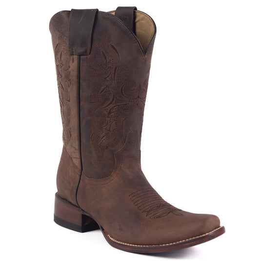 1808 - RockinLeather Men's Oiled Mad Dog Cowhide Western Boot