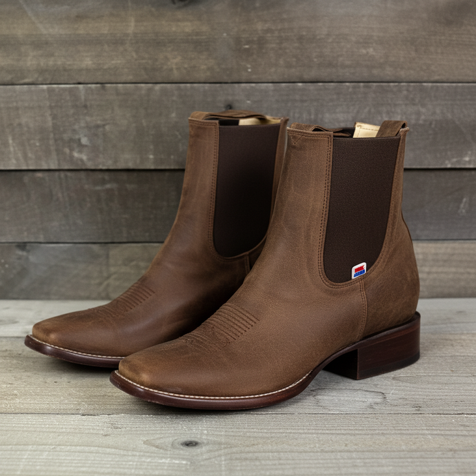 1251 - RockinLeather Men's Sierra Scotch Goat Chelsea Boot
