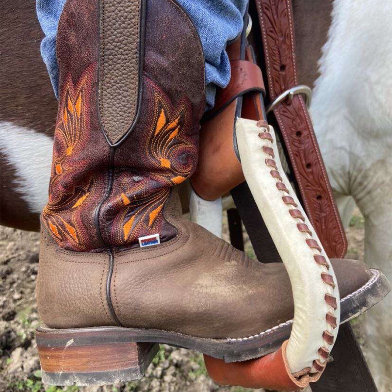 Load image into Gallery viewer, 2179 - RockinLeather Women&#39;s Lighting Orange Cowhide Western Boot
