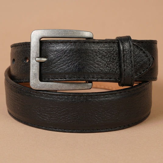 B45 - RockinLeather Black Cowhide Leather Belt
