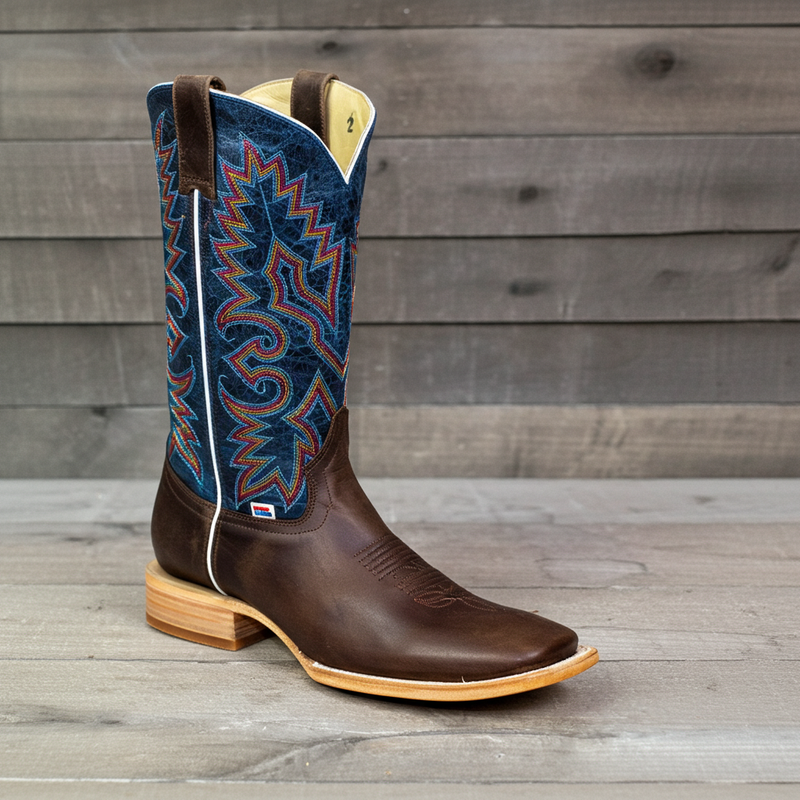 Load image into Gallery viewer, 1157 - RockinLeather Men&#39;s Chocolate Cowhide Western Boot
