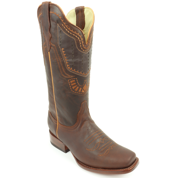 2801 - RockinLeather Women's Espresso Shedron Western Boot