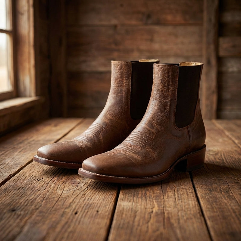Load image into Gallery viewer, 1251 - RockinLeather Men's Sierra Scotch Goat Chelsea Boot
