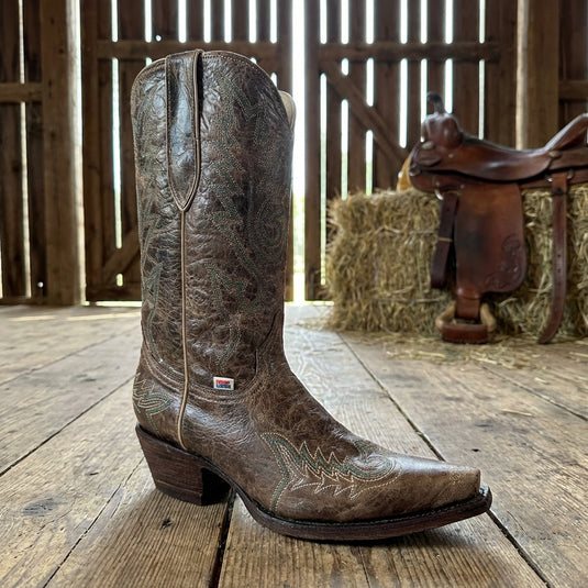 2129 - RockinLeather Women's Brown Crater Western Boot