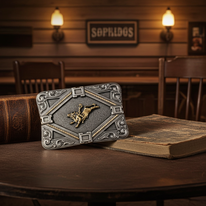 RLB009 - RockinLeather Bull Rider Belt Buckle