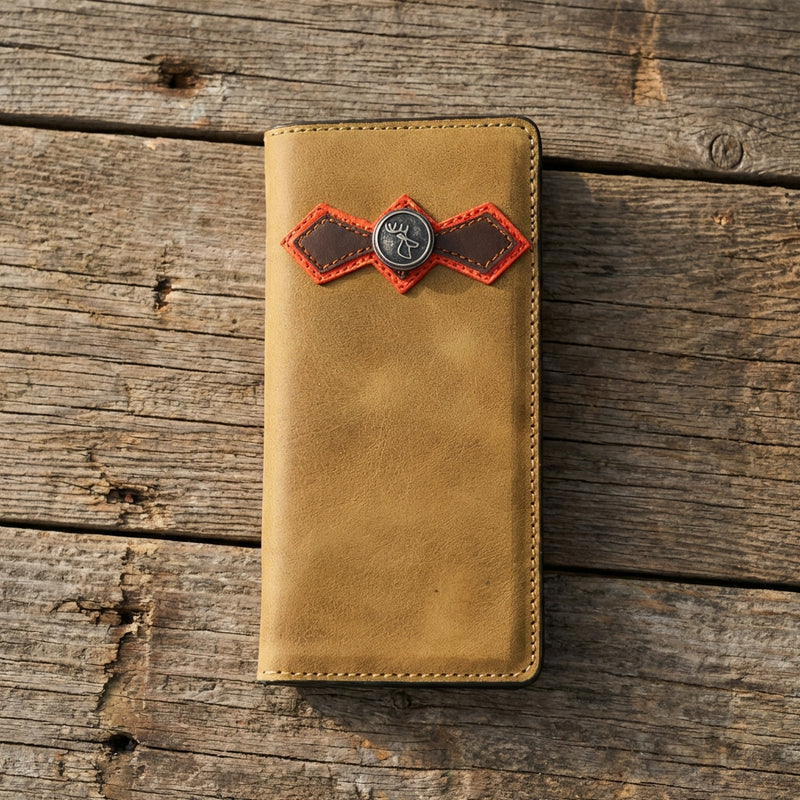 Load image into Gallery viewer, W130 - RockinLeather Rodeo Wallet w/ Deer Silhouette Concho
